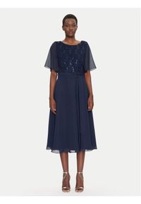 Swing Sukienka koktajlowa 5AI02500 Granatowy Regular Fit. Kolor: niebieski. Materiał: syntetyk. Styl: wizytowy #1