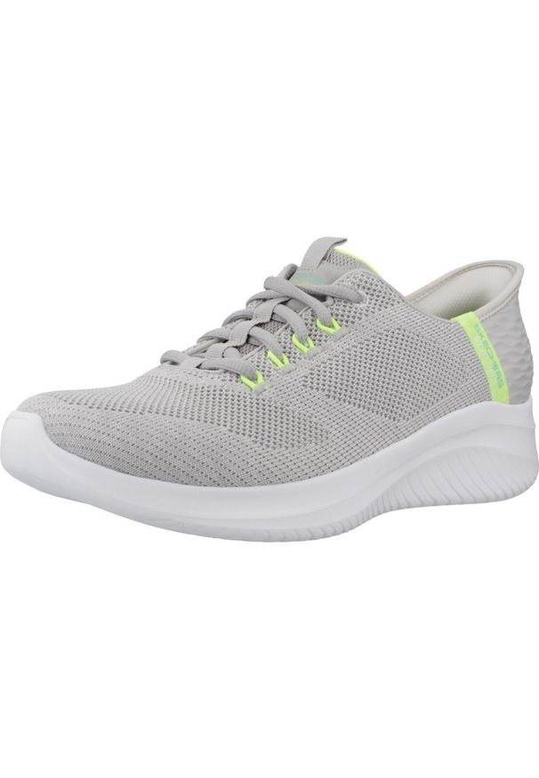 skechers - Buty SKECHERS ULTRA FLEX 3.0 SLIP-INS Szary. Kolor: szary. Materiał: tkanina