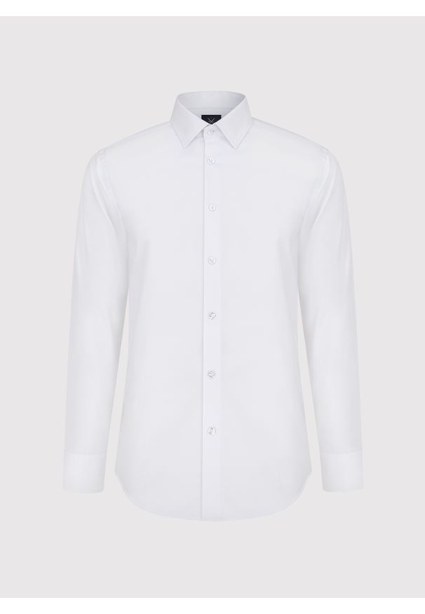 Pako Lorente - PAKO LORENTE – Biała koszula bawełniana. Kolor: biały. Materiał: bawełna. Długość rękawa: długi rękaw. Długość: długie. Sezon: wiosna, lato