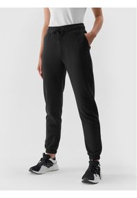 4f - 4F Spodnie dresowe 4FAW23TTROF475 Czarny Regular Fit. Kolor: czarny. Materiał: bawełna, syntetyk