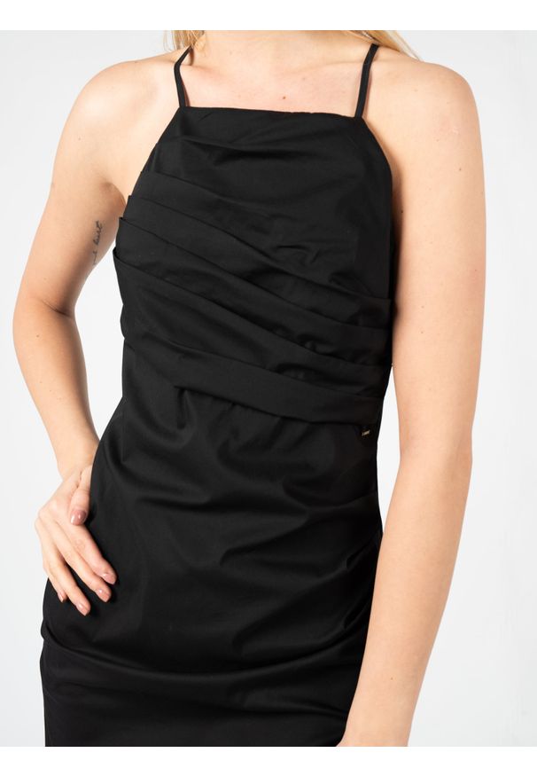 Pinko Sukienka "Strelizia" | 101896 A16B | Kobieta | Czarny. Okazja: na imprezę. Kolor: czarny. Materiał: poliamid, elastan, bawełna. Długość rękawa: na ramiączkach. Długość: mini