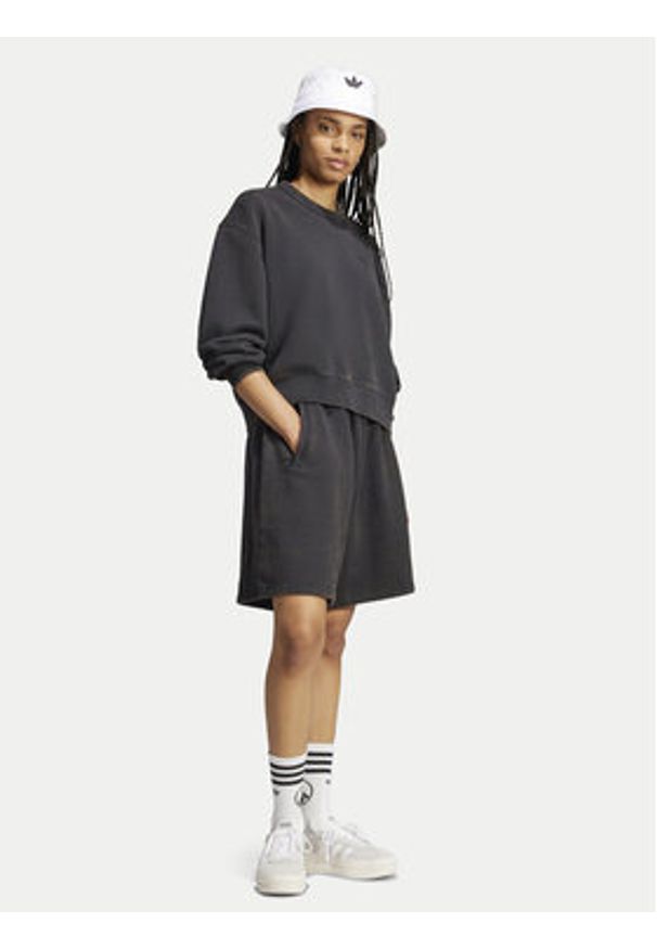 Adidas - adidas Bluza Premium Essentials JP2515 Czarny Oversize. Kolor: czarny. Materiał: bawełna