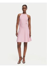 Morgan Sukienka codzienna 261-RMDIANE Różowy Regular Fit. Okazja: na co dzień. Kolor: różowy. Materiał: wiskoza. Typ sukienki: proste. Styl: casual #5