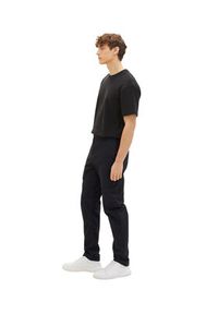 Tom Tailor Denim Spodnie materiałowe 1034991 Czarny. Kolor: czarny. Materiał: materiał, denim