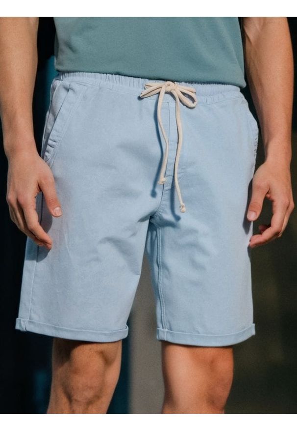 Sinsay - Szorty jeansowe - błękitny. Kolor: niebieski. Materiał: jeans