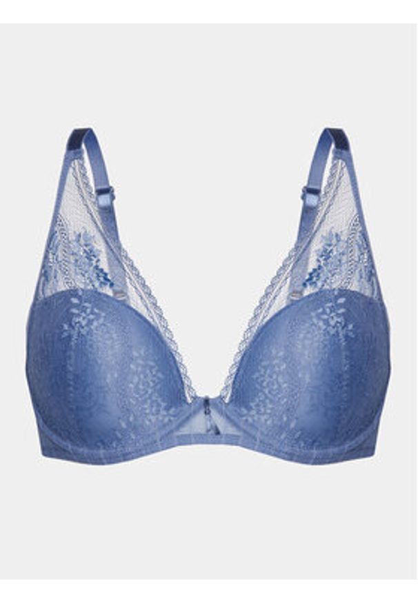 Passionata Biustonosz z fiszbiną Maddie P47H20 Niebieski. Kolor: niebieski. Materiał: syntetyk