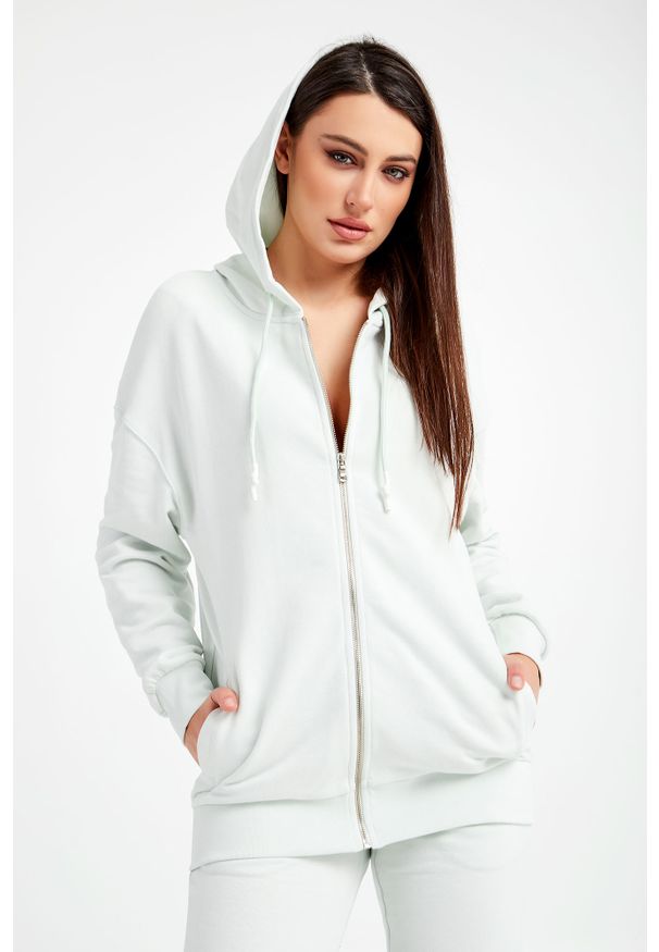 Patrizia Pepe - BLUZA PATRIZIA PEPE. Typ kołnierza: kaptur. Wzór: napisy