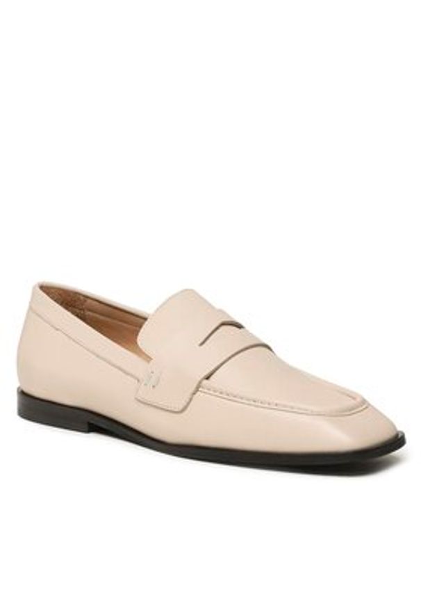 Gino Rossi - GINO ROSSI Mokasyny PENELOPE-01 Beżowy. Kolor: beżowy. Materiał: skóra