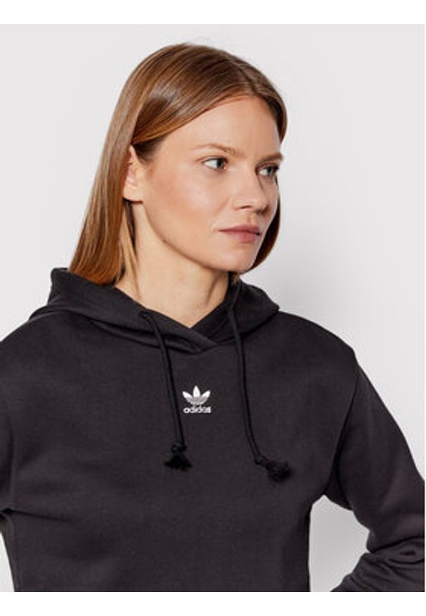 Adidas - adidas Bluza adicolor Essentials HM1829 Czarny Relaxed Fit. Kolor: czarny. Materiał: bawełna, syntetyk