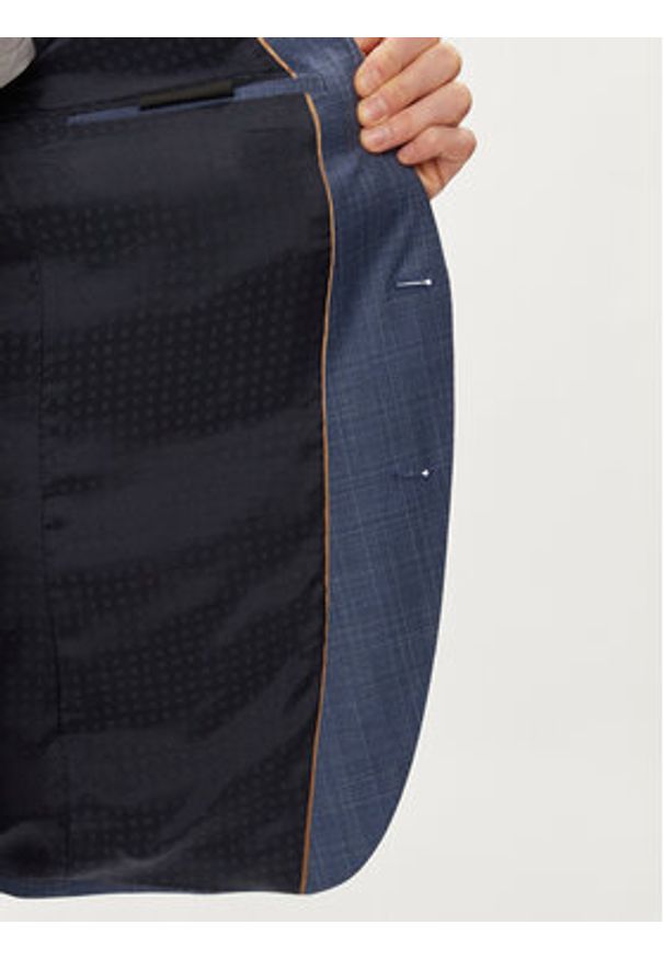 BOSS - Boss Garnitur H-Huge-2Pcs-224 50509502 Niebieski Slim Fit. Kolor: niebieski. Materiał: wełna