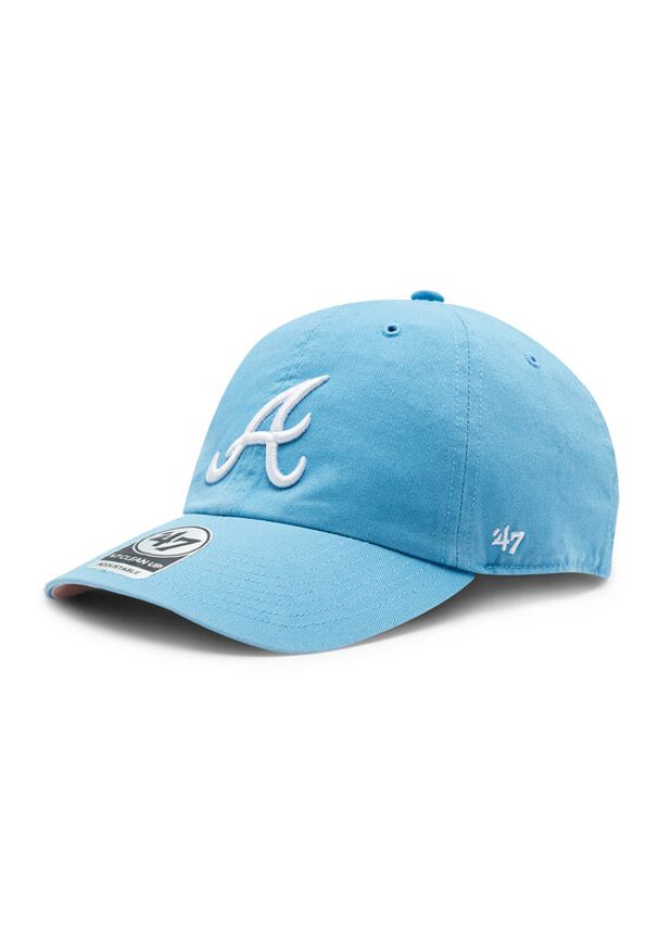 47 Brand Czapka z daszkiem MLB Atlanta Braves Double Under '47 CLEAN UP BCWS-DBLUN01GWS-CO95 Niebieski. Kolor: niebieski. Materiał: materiał