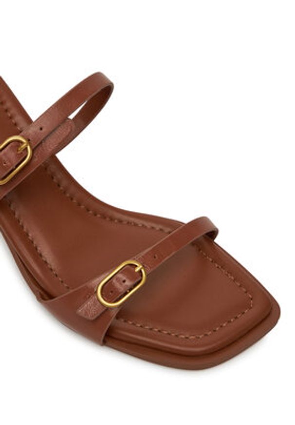 Aldo Klapki Maymay 14028466 Brązowy. Kolor: brązowy. Materiał: skóra