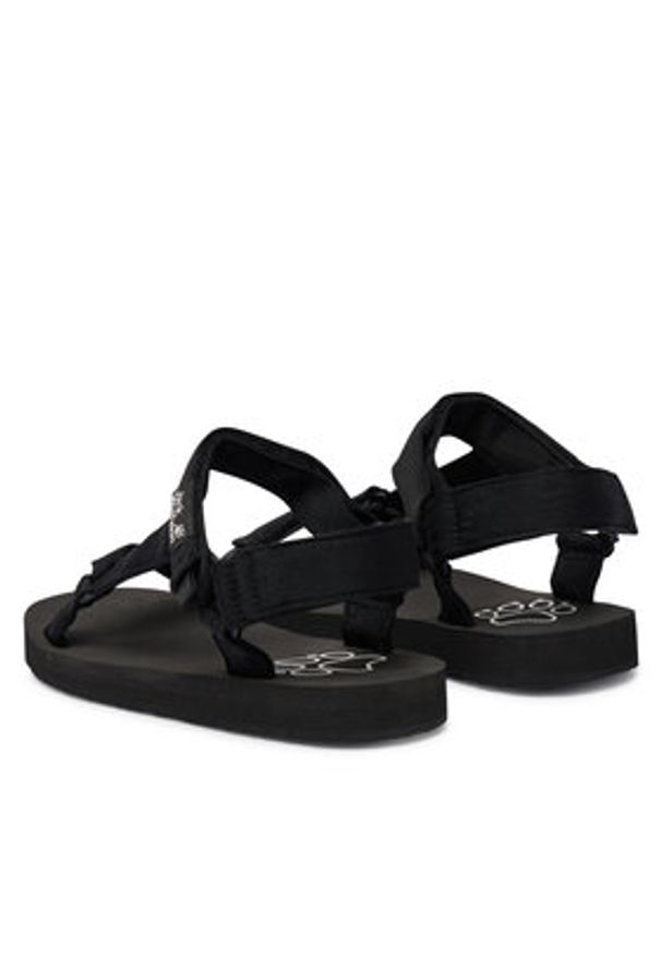 Jack Wolfskin Sandały Taiga A65621 Czarny. Kolor: czarny. Materiał: materiał