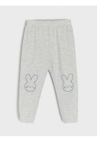 Sinsay - Spodnie dresowe jogger - szary. Kolor: szary. Materiał: dresówka #1