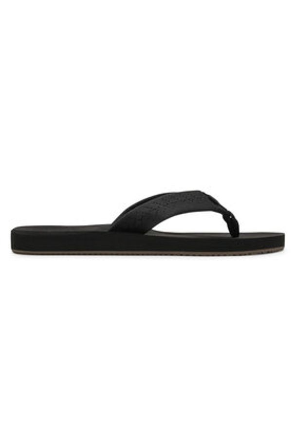 Quiksilver Japonki AQYL101091 Czarny. Kolor: czarny. Materiał: skóra, nubuk