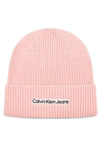 Calvin Klein Jeans Czapka K60K610119 Różowy. Kolor: różowy. Materiał: wełna, materiał
