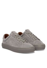 TOMMY HILFIGER - Tommy Hilfiger Sneakersy Park Premium Suede FM0FM05829 Szary. Kolor: szary. Materiał: zamsz, skóra #5