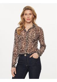 Guess Koszula Clouis W3GH97 WDW82 Kolorowy Regular Fit. Materiał: syntetyk. Wzór: kolorowy