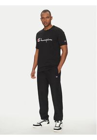 Champion Spodnie dresowe 221620 Czarny Regular Fit. Kolor: czarny. Materiał: bawełna #3