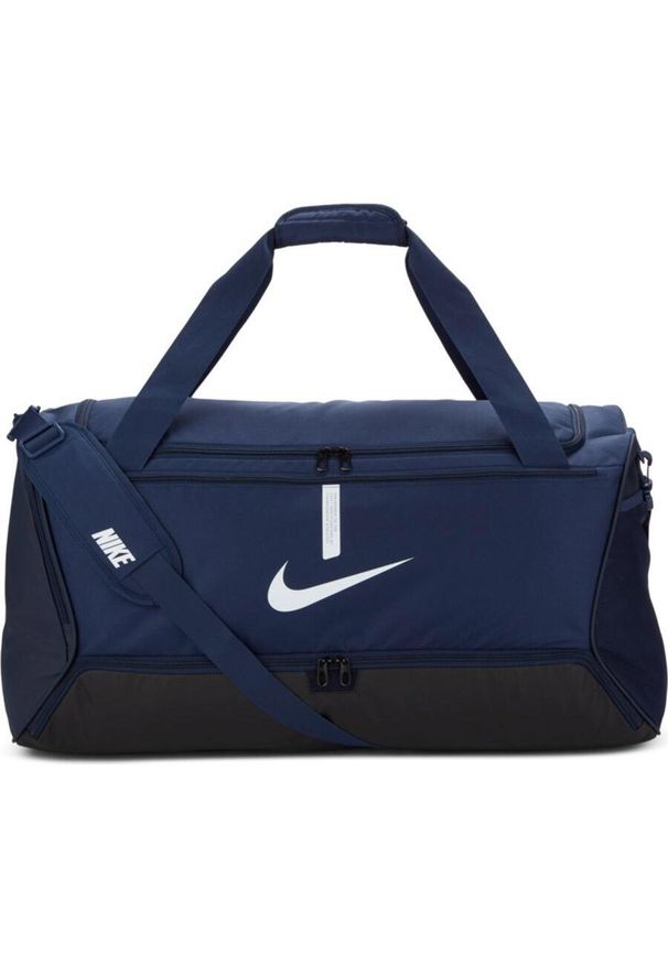 Torba sportowa Nike Academy Duff L treningowa na ramię z komorą na buty 95L. Kolor: niebieski. Sport: fitness