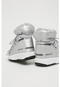 Moon Boot - Buty dziecięce. Nosek buta: okrągły. Zapięcie: sznurówki. Kolor: srebrny. Materiał: guma #3