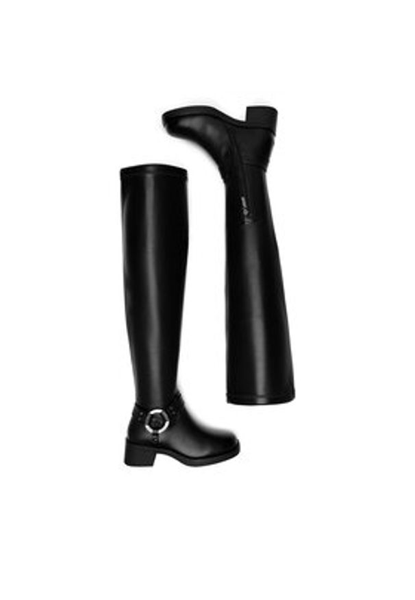 Nine West Kozaki HY96158-15 Czarny. Kolor: czarny. Materiał: materiał, syntetyk