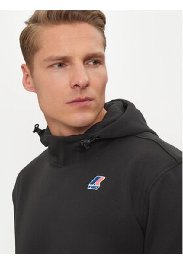 K-Way Bluza Le Vrai Durance K3123QW Czarny Regular Fit. Kolor: czarny. Materiał: syntetyk