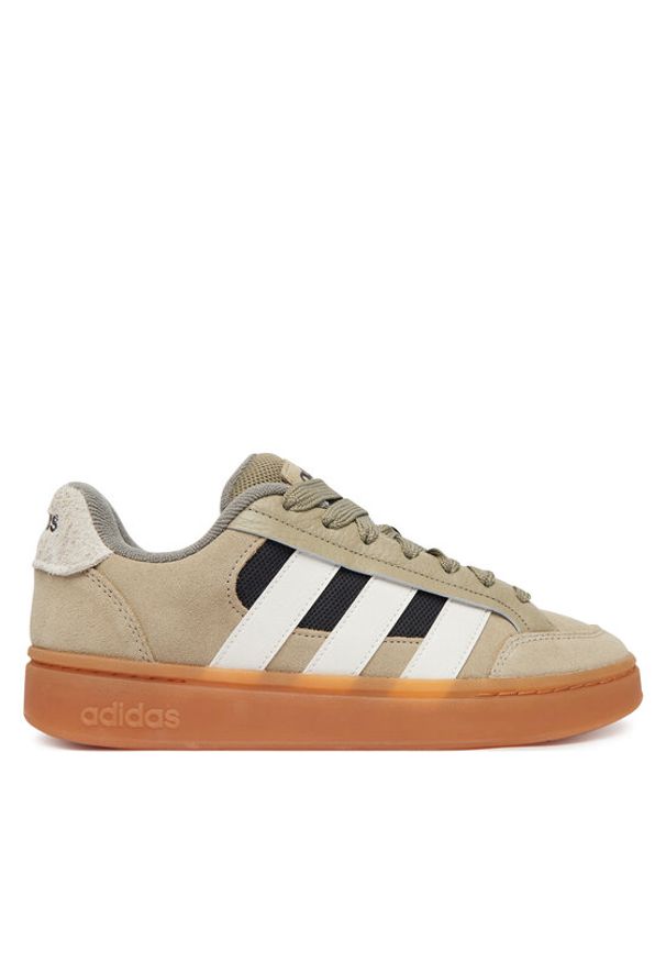 Adidas - adidas Sneakersy Grand Court Alpha HQ7361 Beżowy. Kolor: beżowy. Materiał: skóra, zamsz
