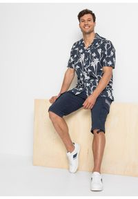 bonprix - Długie bermudy z kieszeniami cargo, regular fit. Kolor: niebieski. Długość: długie. Styl: elegancki #2