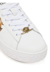 Versace Jeans Couture Sneakersy 79VA3SK3 Biały. Kolor: biały. Materiał: skóra #4