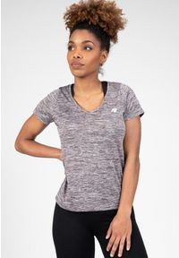 GORILLA WEAR - Elmira V-Neck Koszulka - Szary Melange. Kolor: szary. Sport: fitness