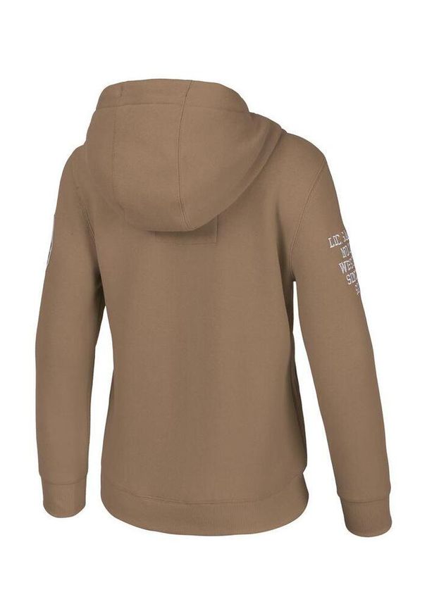 PITBULL - Bluza damska Pitbull rozpinana z kapturem Tyrian. Typ kołnierza: kaptur. Kolor: brązowy