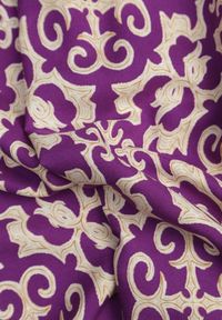 Born2be - Fioletowa Bawełniana Sukienka o Rozkloszowanym Kroju na Cienkich Ramiączkach Nellarra. Kolor: fioletowy. Materiał: bawełna. Długość rękawa: na ramiączkach. Sezon: lato. Styl: elegancki #5