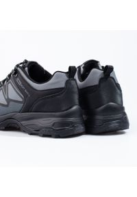 Męskie buty trekkingowe DK szare czarne. Kolor: wielokolorowy, czarny, szary. Materiał: materiał #3