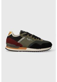Pepe Jeans sneakersy LONDON FOREST M kolor zielony PMS30992. Nosek buta: okrągły. Kolor: zielony. Materiał: guma