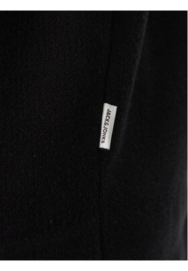 Jack & Jones - Jack&Jones Polo Troy 12269617 Czarny Relaxed Fit. Typ kołnierza: polo. Kolor: czarny. Materiał: bawełna