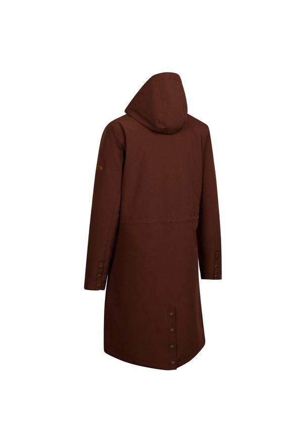 TRESPASS - Damska Kurtka Wodoodporna Vailsom. Kolor: wielokolorowy, niebieski, brązowy. Sport: turystyka piesza