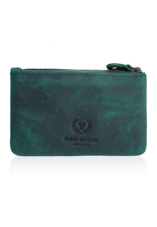 Zestaw prezentowy PAOLO PERUZZI ZUP-37-GR zielony. Kolor: zielony. Materiał: skóra