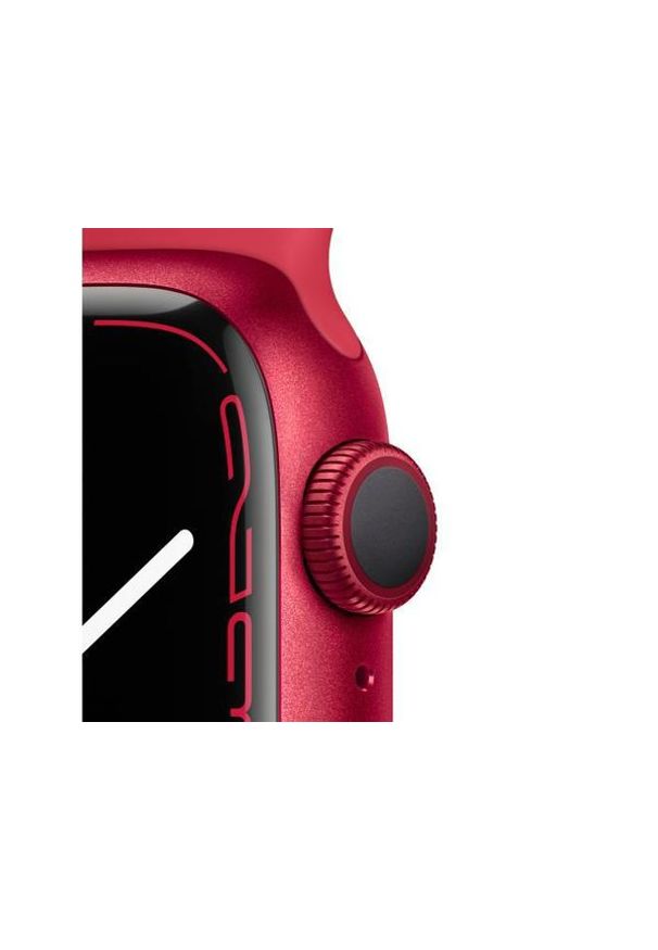 APPLE Watch Series 7 GPS, 41mm (PRODUCT)RED Aluminium Case with (PRODUCT)RED Sport Band - Regular. Styl: sportowy