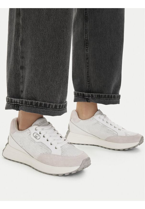 Liu Jo Sneakersy Lolo 20 BA6041 PX064 Biały. Kolor: biały. Materiał: skóra