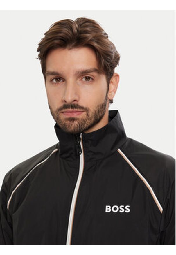 BOSS Dres 50556526 Czarny Regular Fit. Kolor: czarny. Materiał: syntetyk