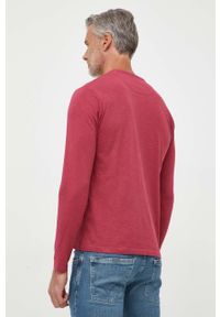 Pepe Jeans longsleeve bawełniany Wiltshire kolor różowy gładki. Kolor: różowy. Materiał: bawełna. Długość rękawa: długi rękaw. Długość: krótkie. Wzór: gładki #4