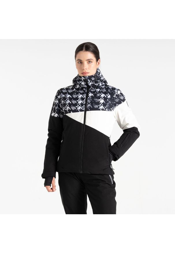 DARE 2B - Kurtka narciarska damska Ice III. Kolor: czarny. Materiał: materiał. Sezon: zima. Sport: narciarstwo