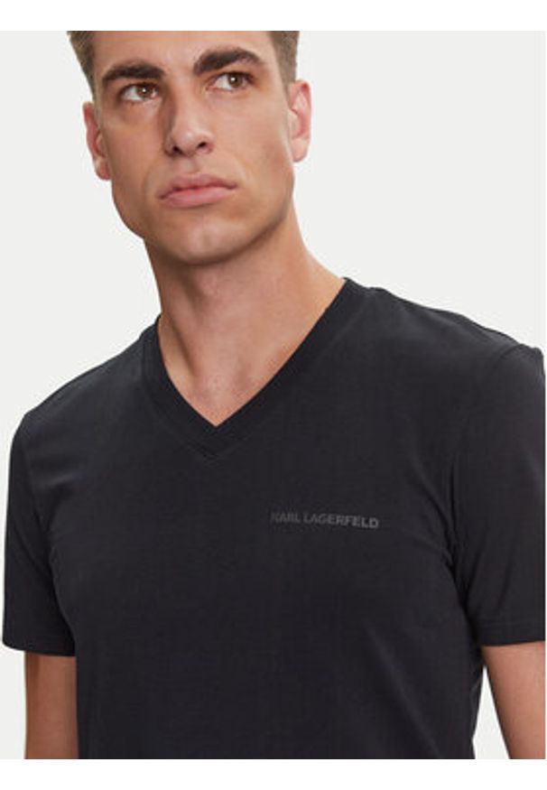 Karl Lagerfeld - KARL LAGERFELD Komplet 2 t-shirtów A3M47006 Kolorowy Slim Fit. Typ kołnierza: dekolt w karo. Materiał: bawełna. Wzór: kolorowy