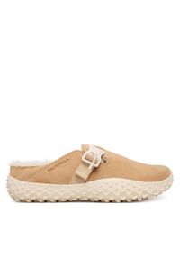 Merrell Klapki Wrapt Cozy J008652 Beżowy. Kolor: beżowy. Materiał: skóra, zamsz