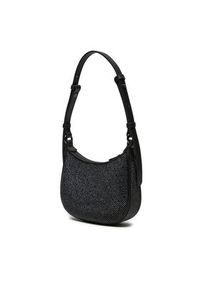 Pinko - PINKO Torba PINKO BORSA HALF MOON BABY FULL STRASS BLOCK COLOR + PELLE - 103538-A21O Czarny. Kolor: czarny. Materiał: poliester, materiał #3