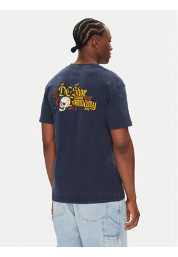 DC Shoes T-Shirt ADYZT05460 Granatowy Heritage Fit. Kolor: niebieski. Materiał: bawełna