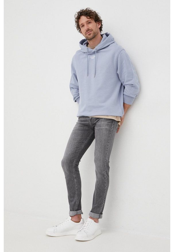 Calvin Klein Jeans jeansy męskie. Kolor: szary