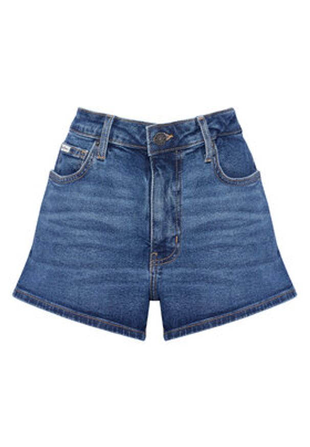 Guess Jeans Szorty jeansowe W5YD0Y D5R11 Niebieski Regular Fit. Kolor: niebieski. Materiał: bawełna