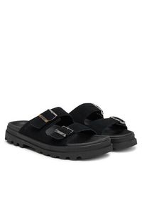 Palladium Klapki Dunelite Riviera Sde 74455-008-M Czarny. Kolor: czarny. Materiał: skóra, zamsz